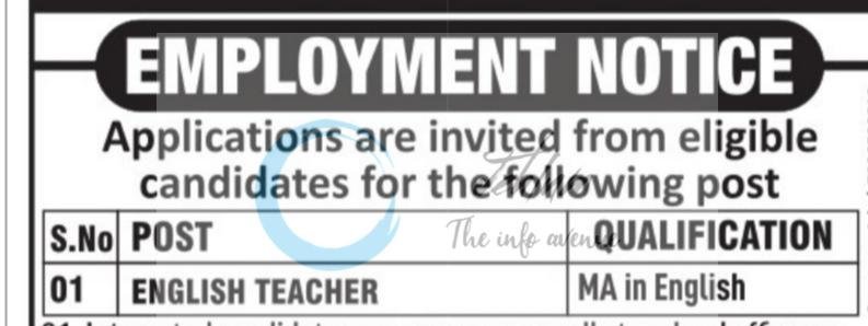 The Legends School of Education Srinagar teaching opportunities 2026