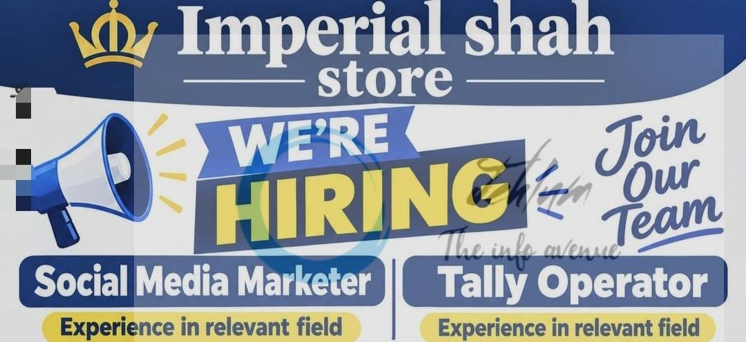 Imperial Shah Store Srinagar Social Media Marketer Tally Operator opportunities 2026