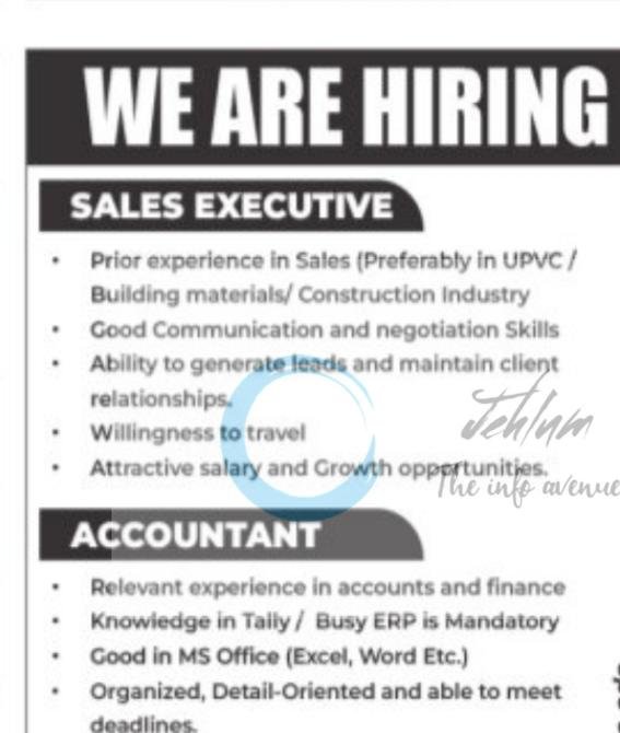 RAK Engineers Srinagar Sales Executive Accountant Tally opportunities 2026