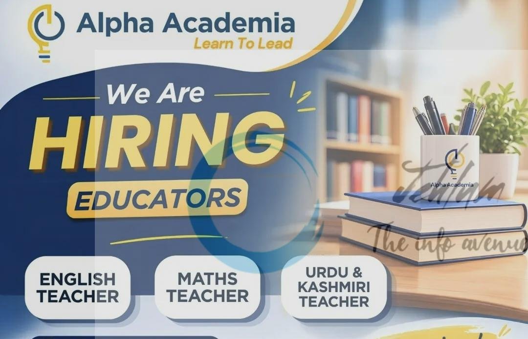 Alpha Academia Srinagar teaching opportunities 2026