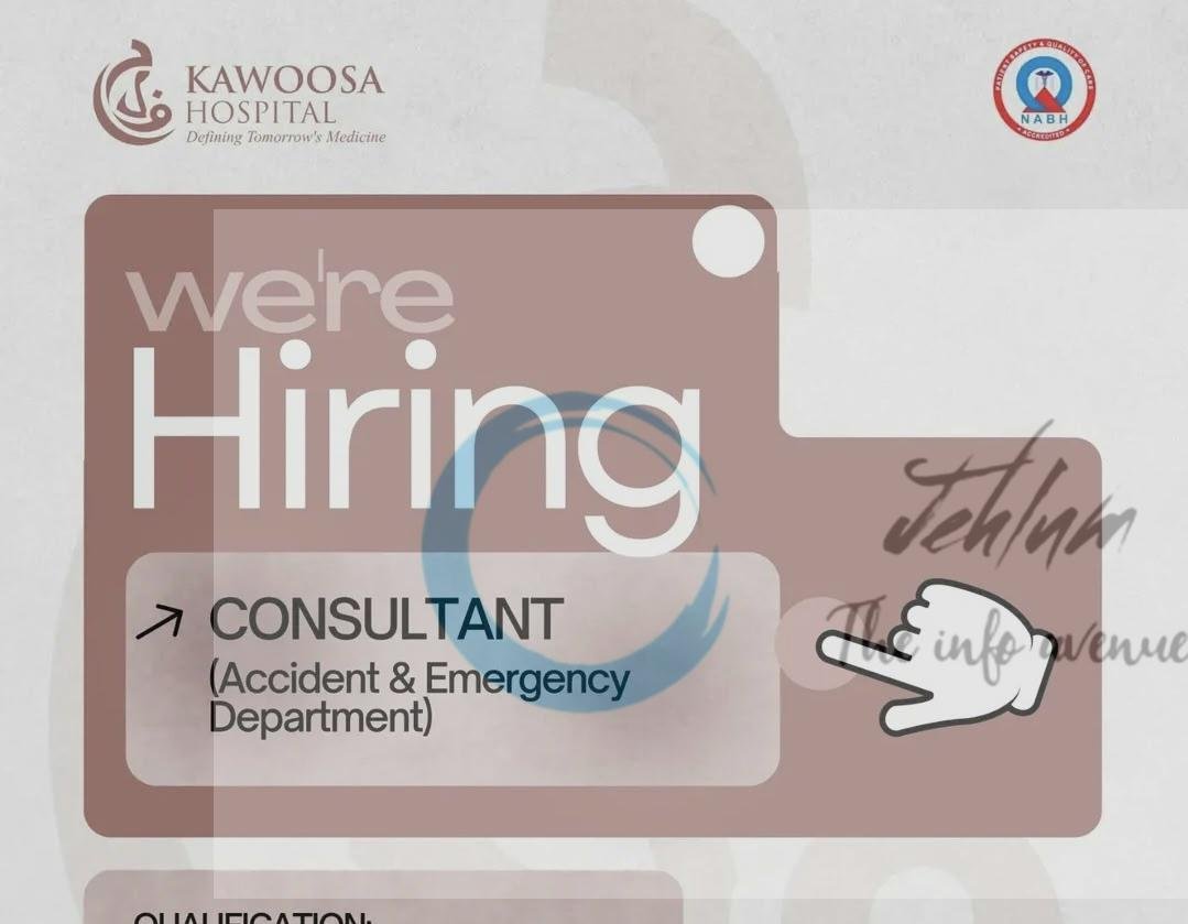 Kawoosa Hospital Srinagar Consultant opportunities 2026