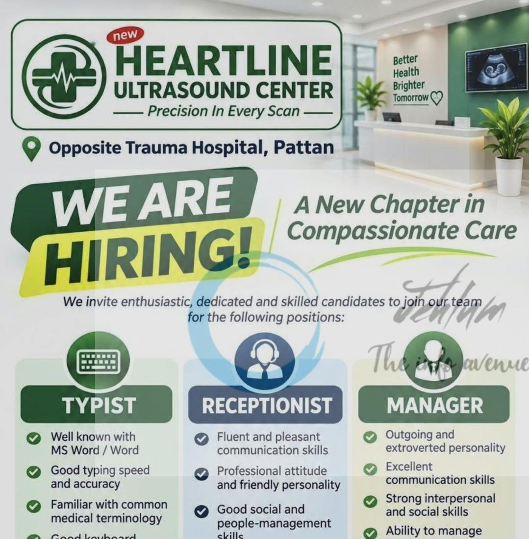 Heartline Ultrasound Center pattan staff opportunities 2026